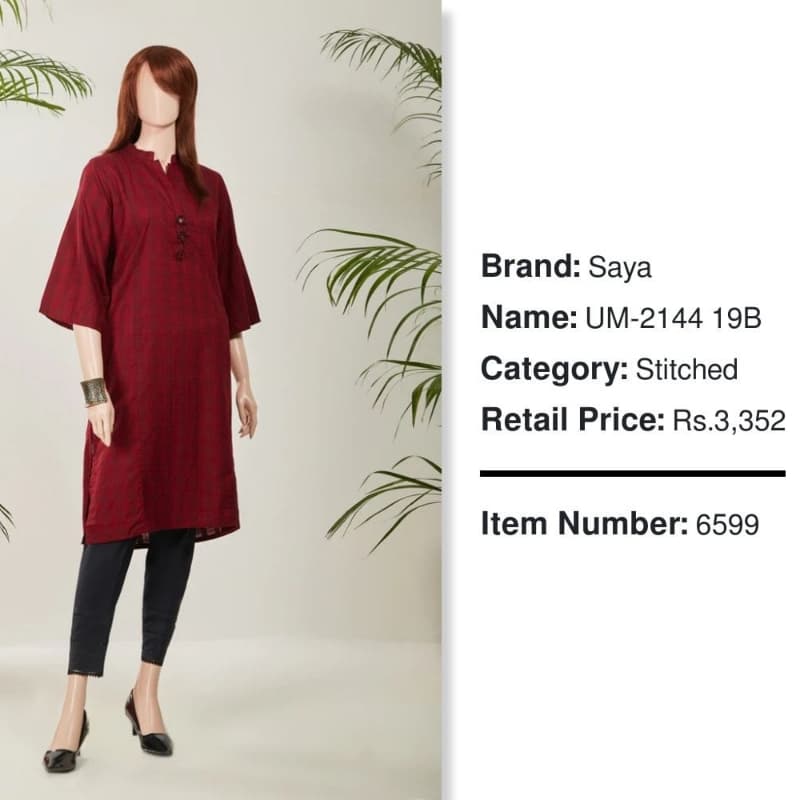 UM-2144 19B by Saya Brand SML Size